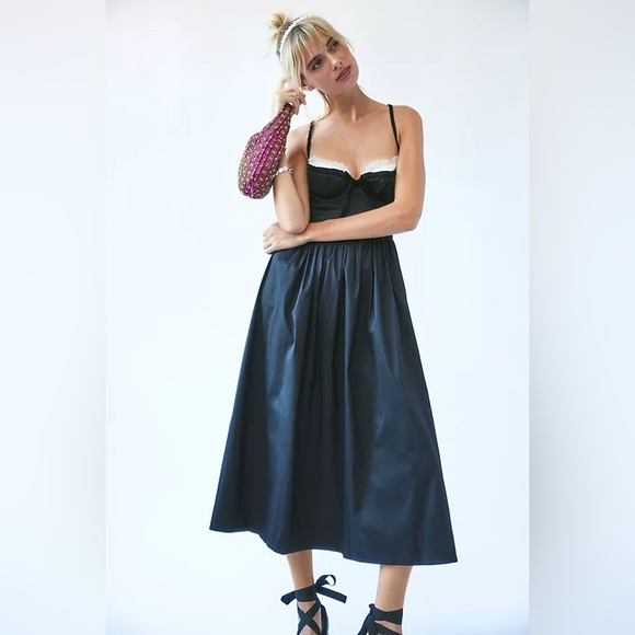 For Love & Lemons Doris Midi Dress - Picture 1 of 9